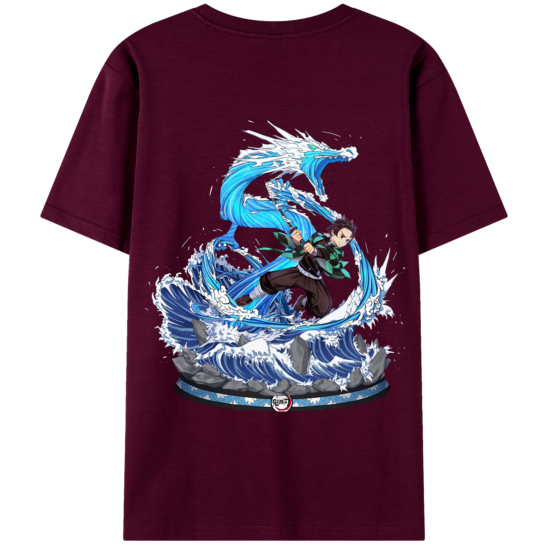 （画像用） 鬼滅の刃 竈門 炭治郎／かまど たんじろう Kamado Tanjirou レディース半袖Tシャツ(バックプリント)